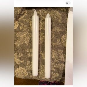 Elegant White Taper Candles